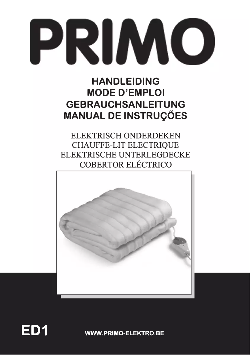 Page 1 de la notice Manuel utilisateur Primo ED1