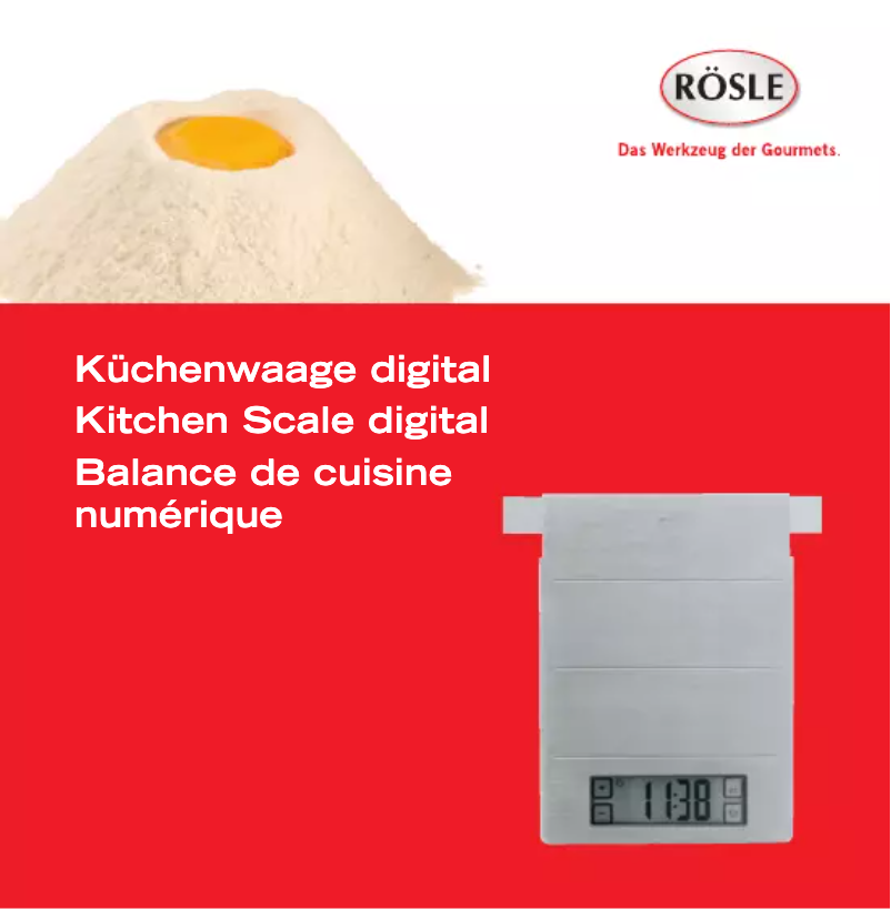 Page 1 de la notice Manuel utilisateur Rösle 16239