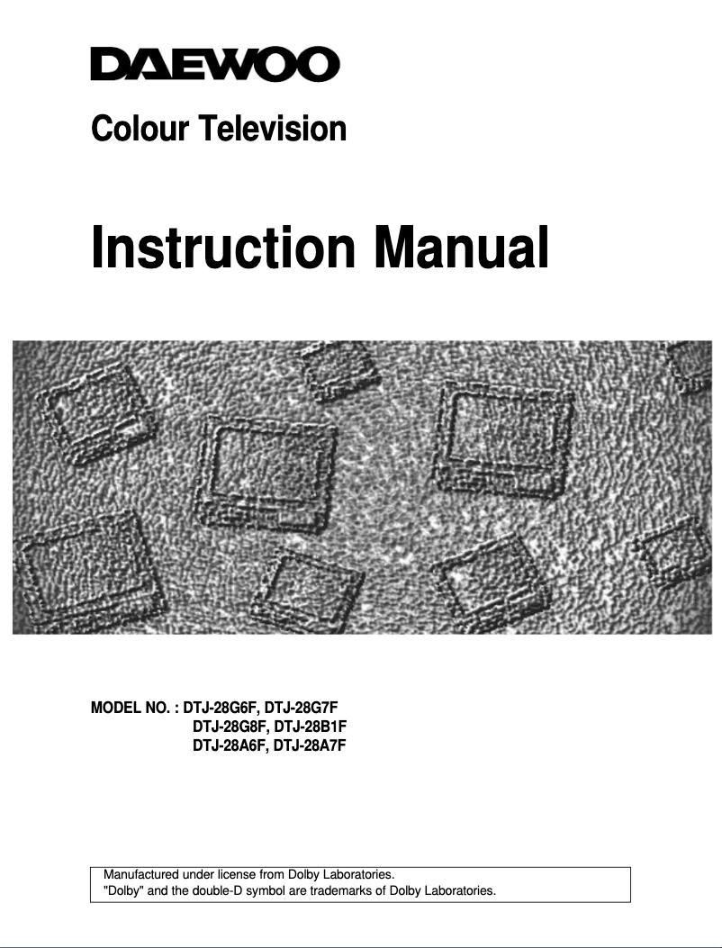 Image de la première page du manuel de l'appareil DTJ-28A6F