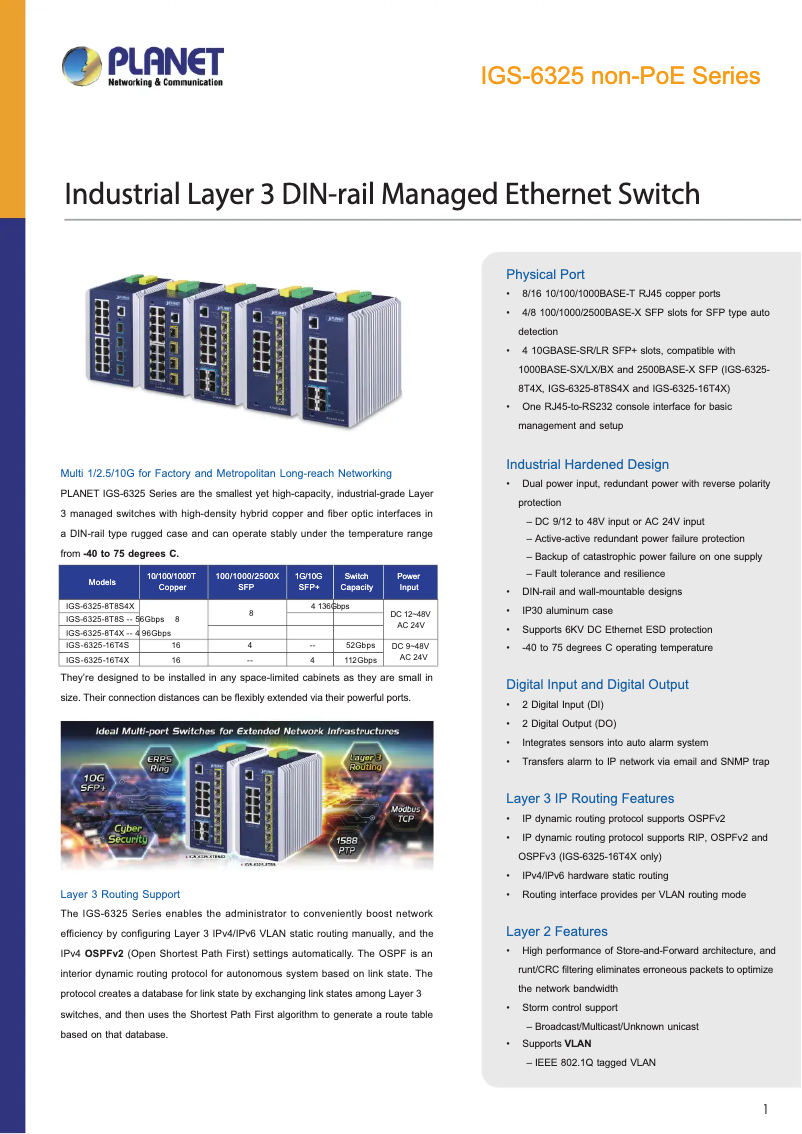 Image de la première page du manuel de l'appareil IGS-6325-16T4X