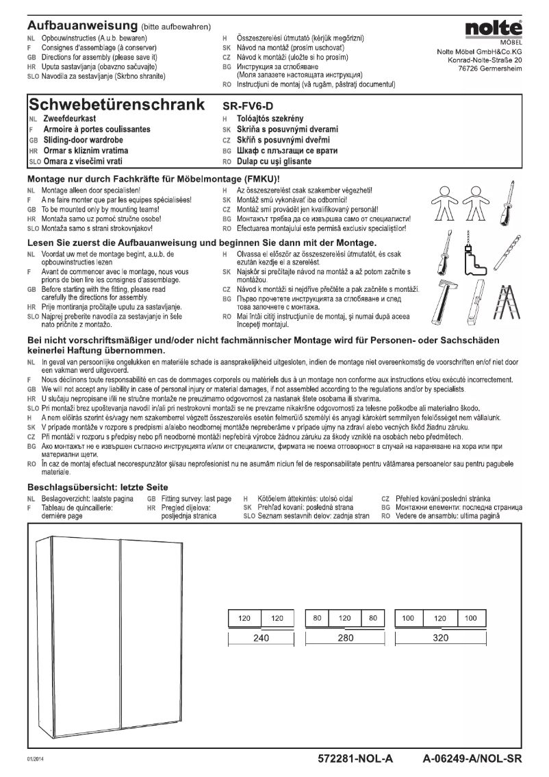 Page n°1 - Manuel utilisateur Nolte Santara