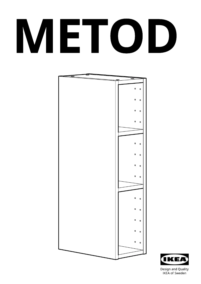 Page 1 de la notice Manuel utilisateur Ikea METOD 502.710.08