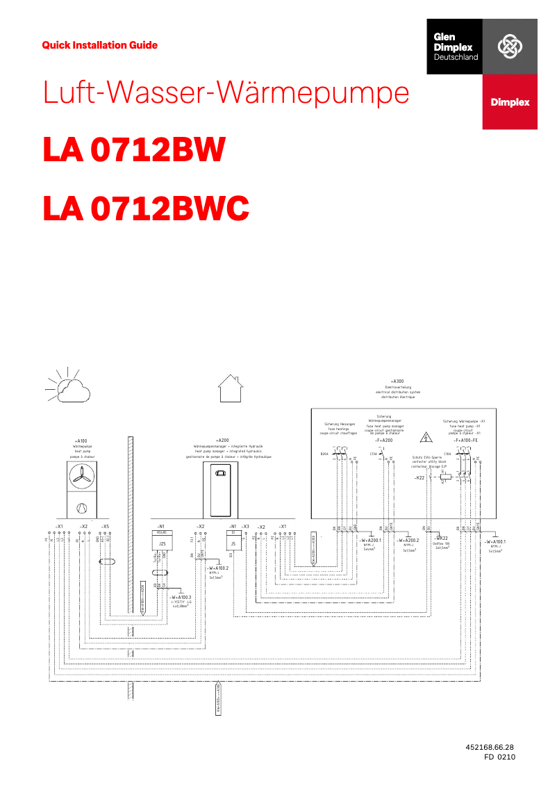 Page n°1 - Manuel utilisateur Dimplex LA 0712BWC