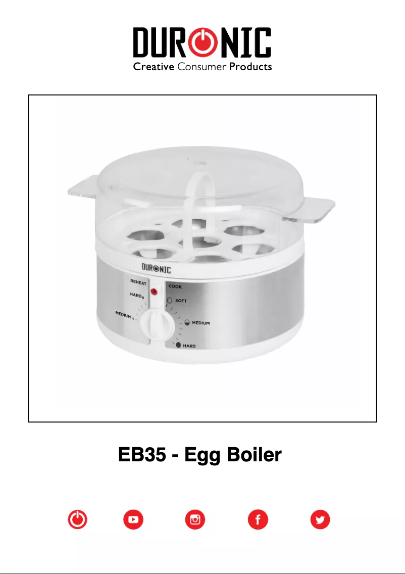 Page 1 de la notice Manuel utilisateur Duronic EB35