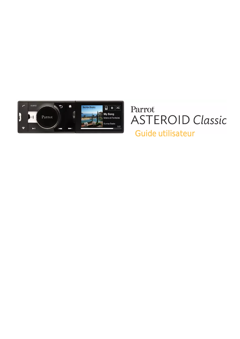 Page n°1 - Manuel utilisateur Parrot ASTEROID Classic