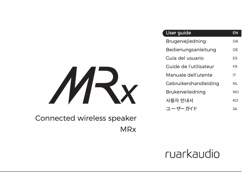 Página 1 del manual Manual de usuario Ruark Audio MRx Mk1