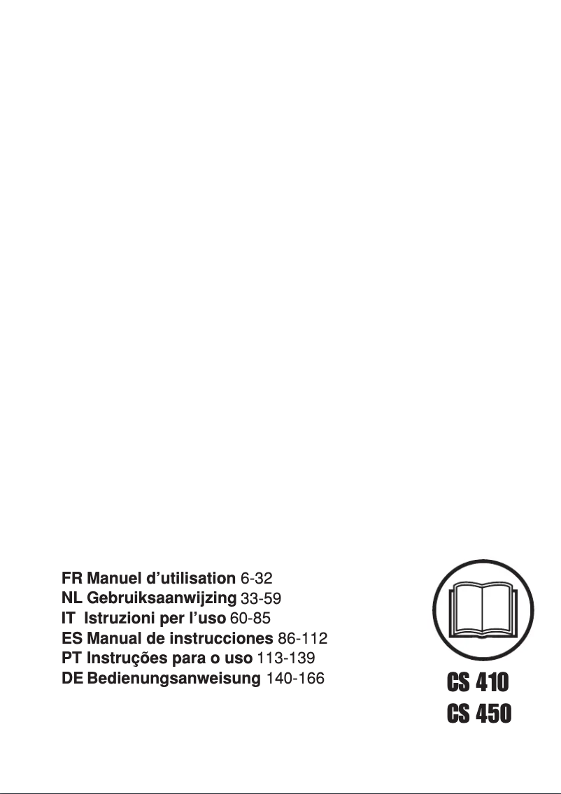 Page 1 de la notice Manuel utilisateur McCulloch CS 450