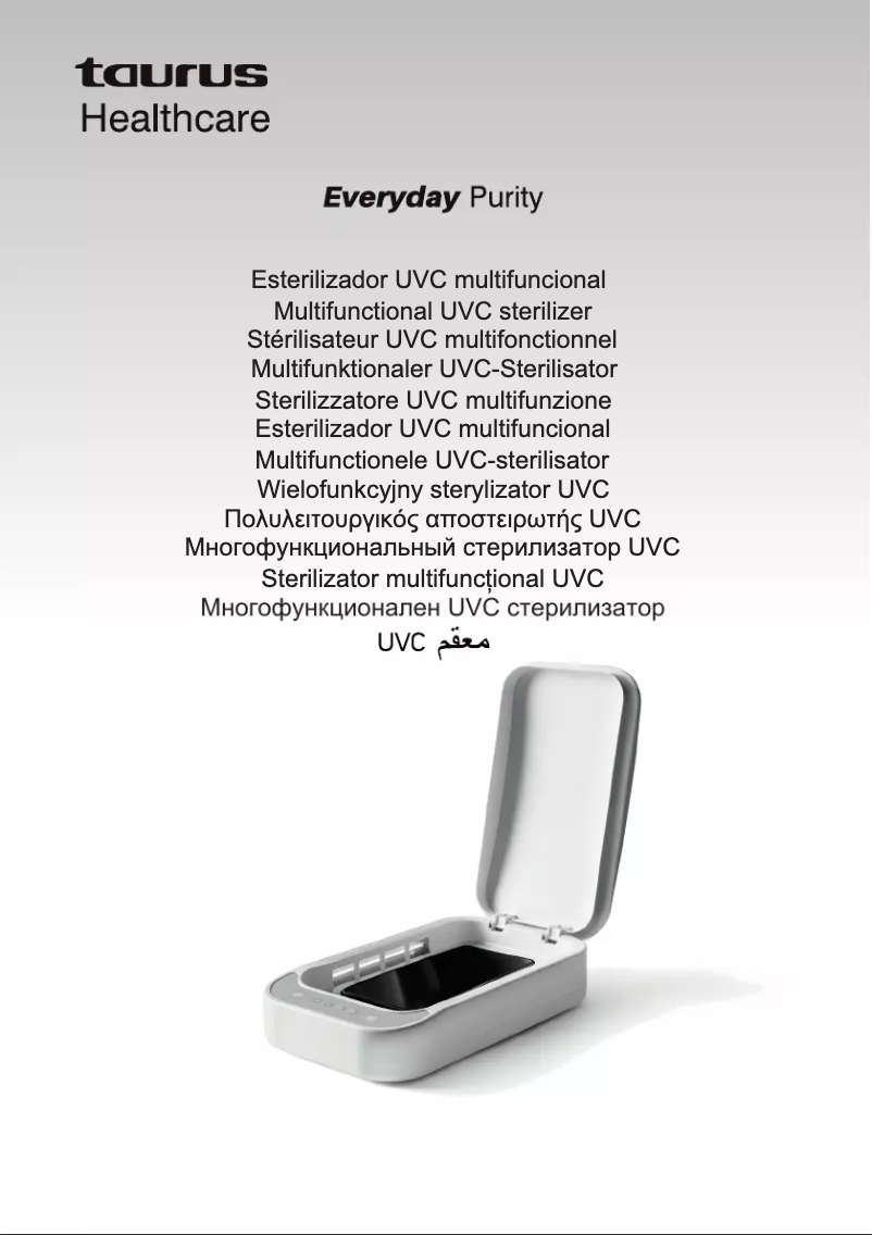 Page 1 de la notice Manuel utilisateur Taurus Everyday Purity