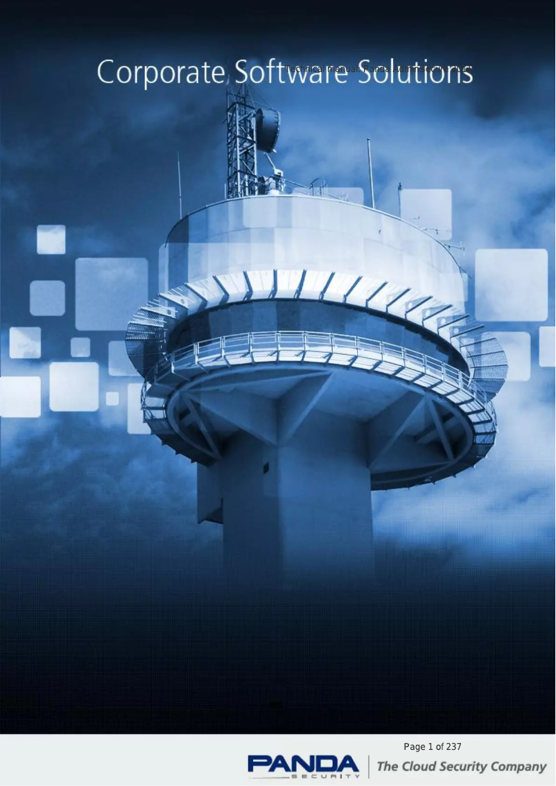 Page 1 de la notice Manuel utilisateur Panda AdminSecure 4.50.00