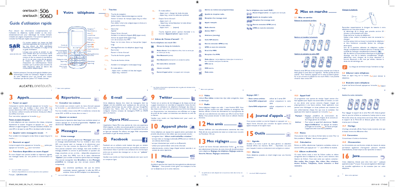 Page n°1 - Mode d'emploi Alcatel One Touch 506D