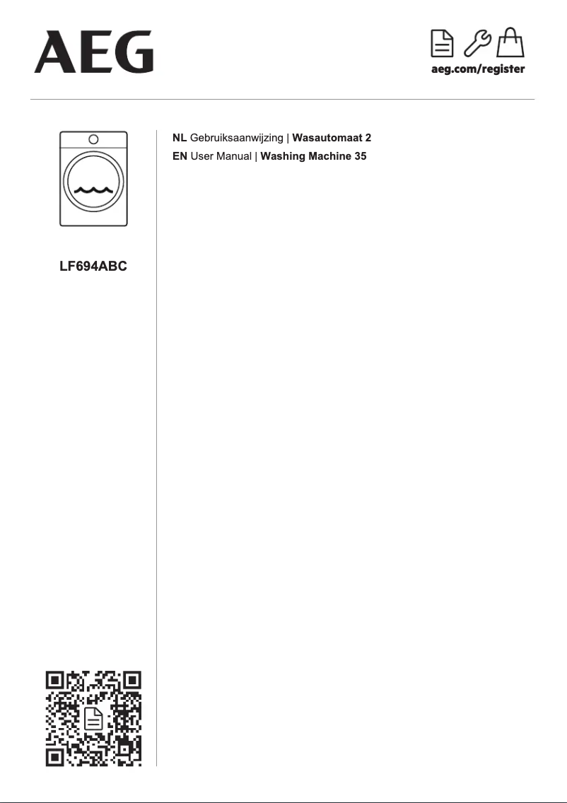 Page n°1 - Manuel utilisateur AEG LF694ABC