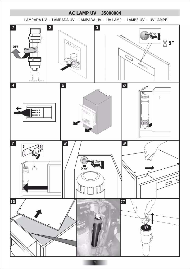 Página 1 del manual Manual de usuario Candy AC LAMP UV