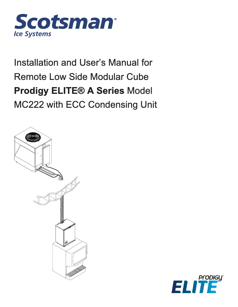 Page n°1 - Manuel utilisateur Scotsman MC222L