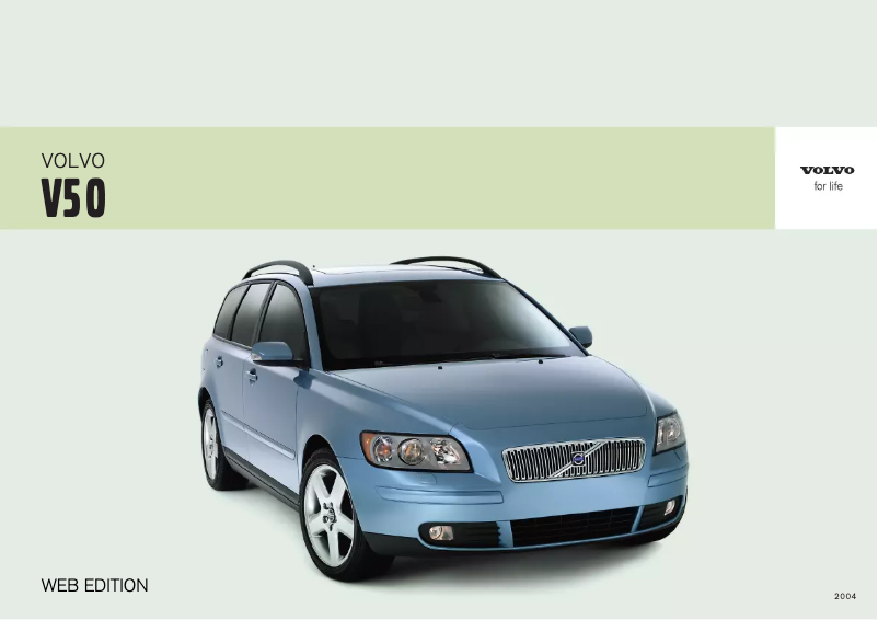 Page 1 de la notice Manuel utilisateur Volvo V50 (2003)