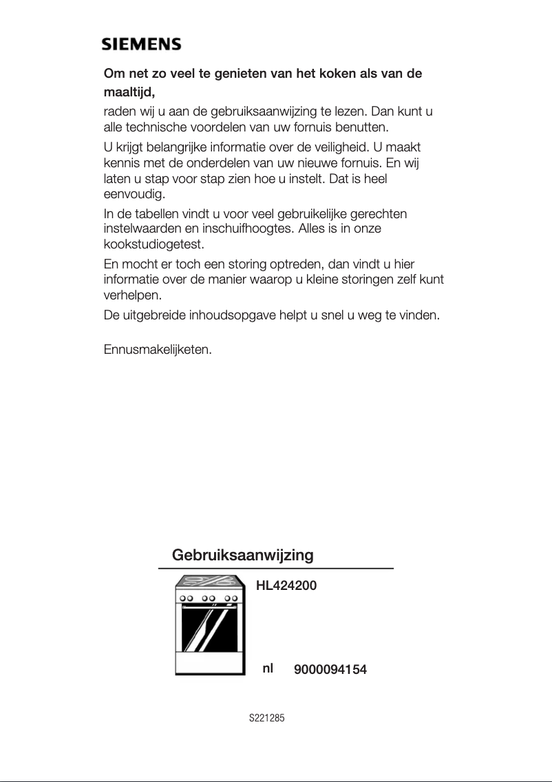 Image de la première page du manuel de l'appareil HL424200