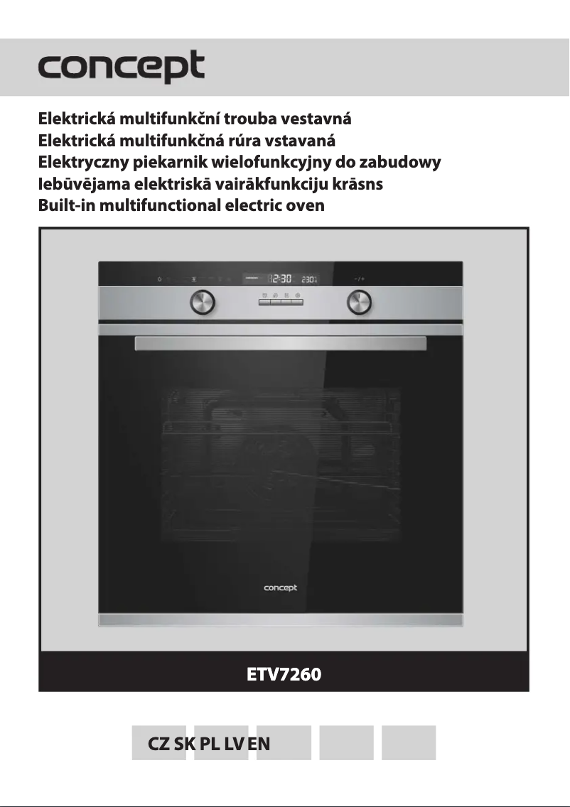 Image de la première page du manuel de l'appareil ETV7260