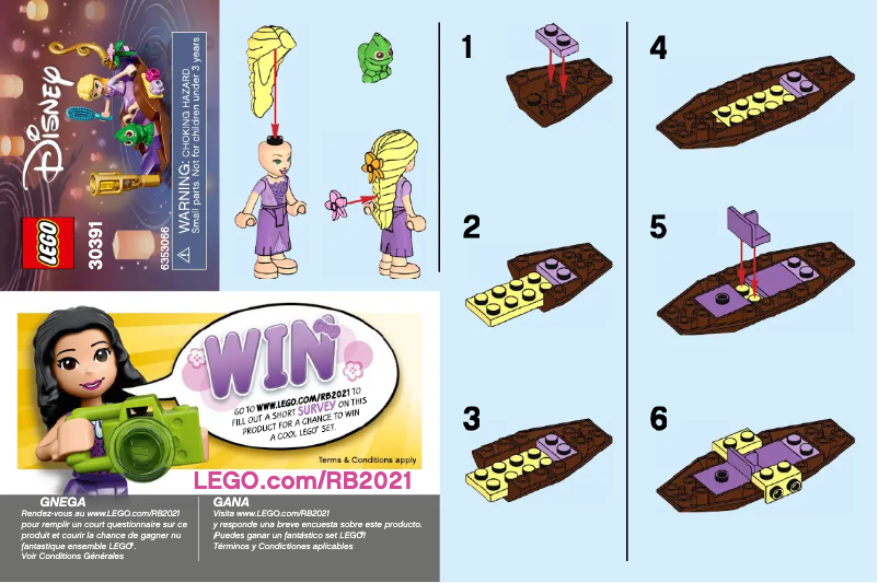 Page 1 de la notice Manuel utilisateur Lego 30391