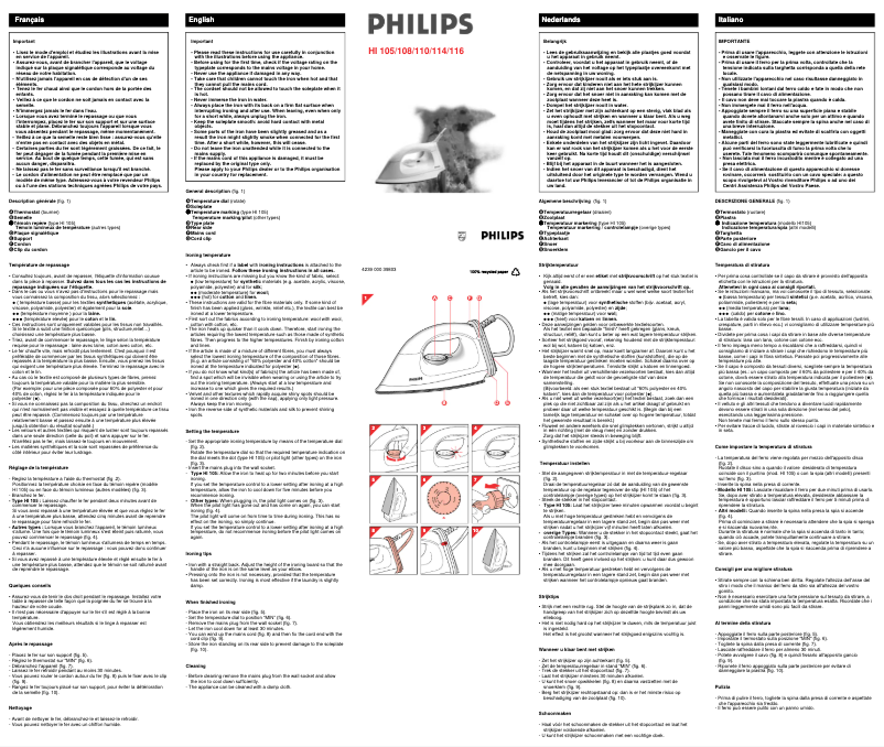 Page 1 de la notice Manuel utilisateur Philips HI 110