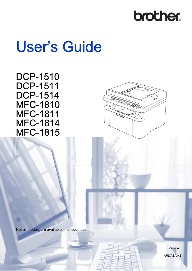 Page 1 de la notice Manuel utilisateur Brother DCP-1514