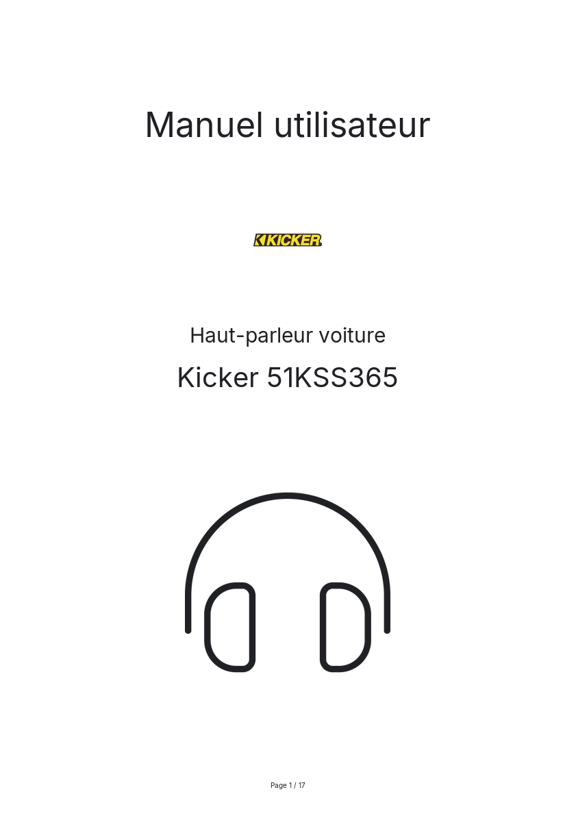 Image de la première page du manuel de l'appareil 51KSS365