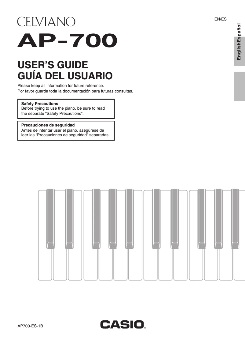 Image de la première page du manuel de l'appareil AP-700BK