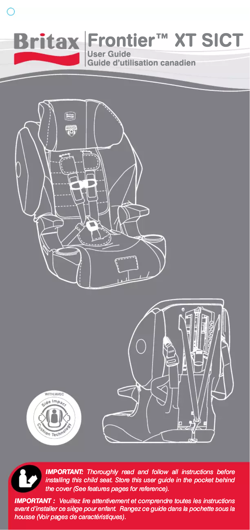 Image de la première page du manuel de l'appareil Frontier XT SICT