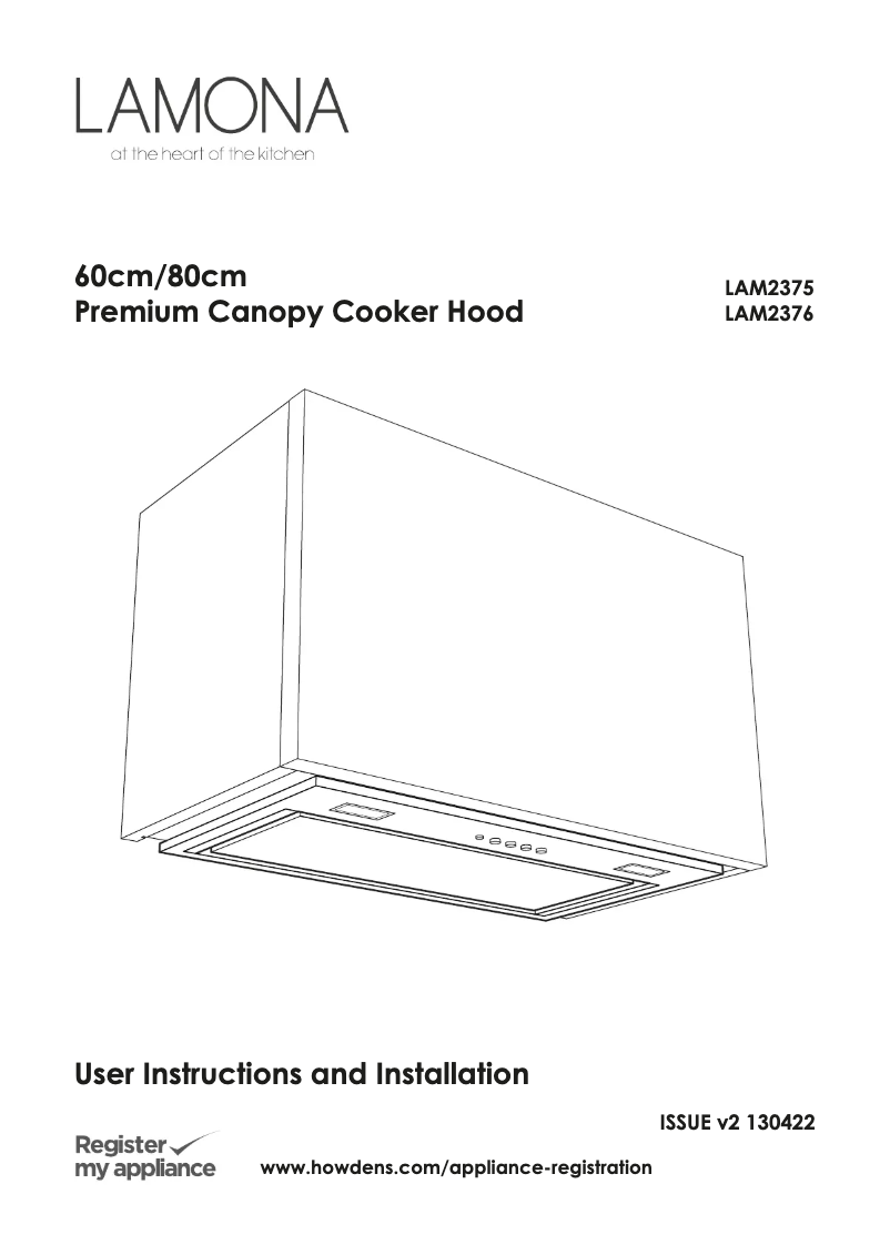 Image de la première page du manuel de l'appareil LAM2376