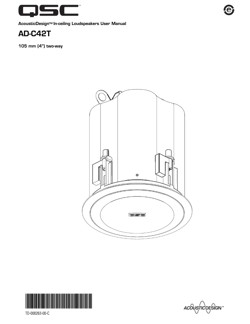 Imagen de la primera página del manual del dispositivo AD-C42T