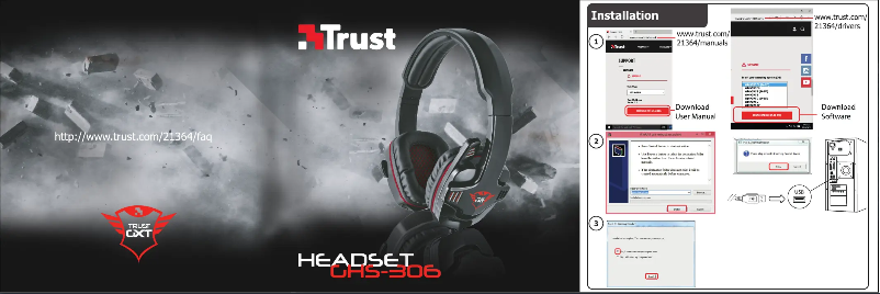 Page n°1 - Manuel utilisateur Trust GHS-306 7.1