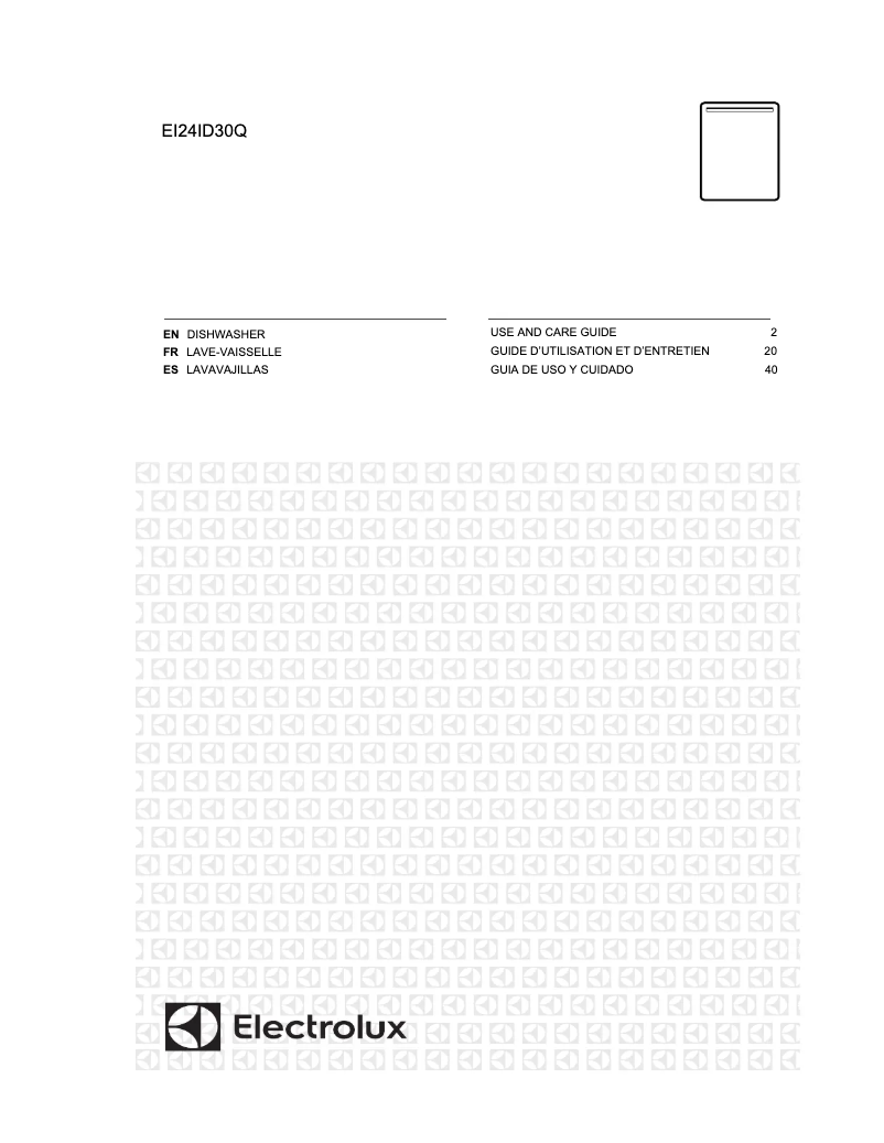 Page 1 de la notice Manuel utilisateur Electrolux EI24ID30QW