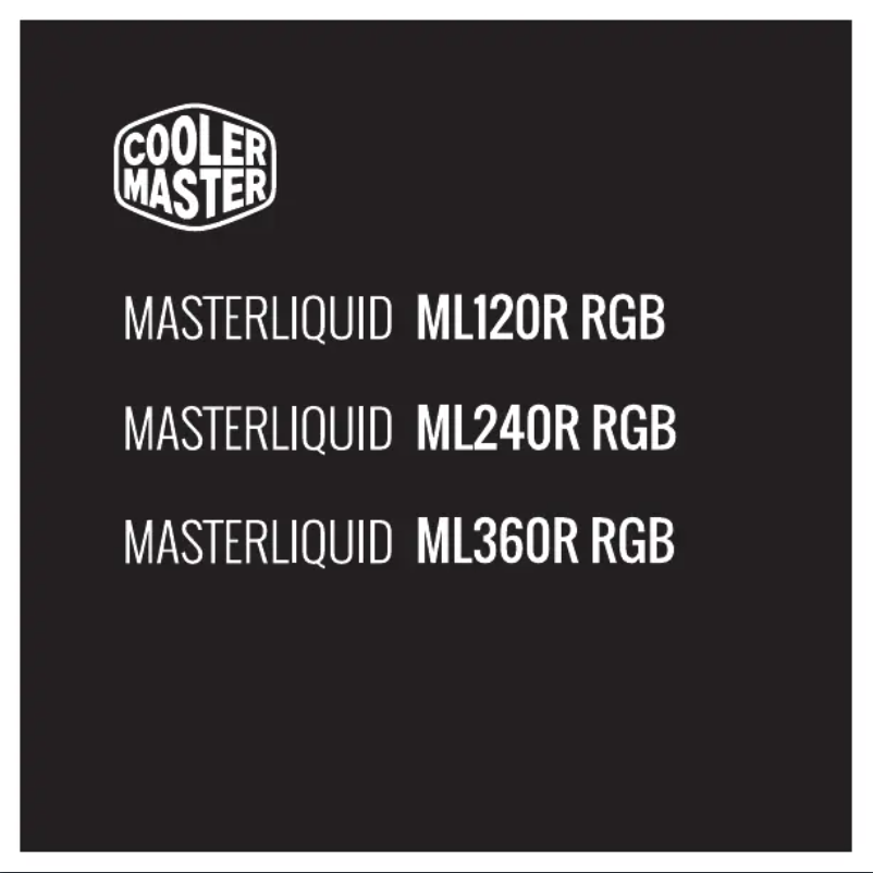Page n°1 - Manuel utilisateur Cooler Master MasterLiquid ML360R RGB