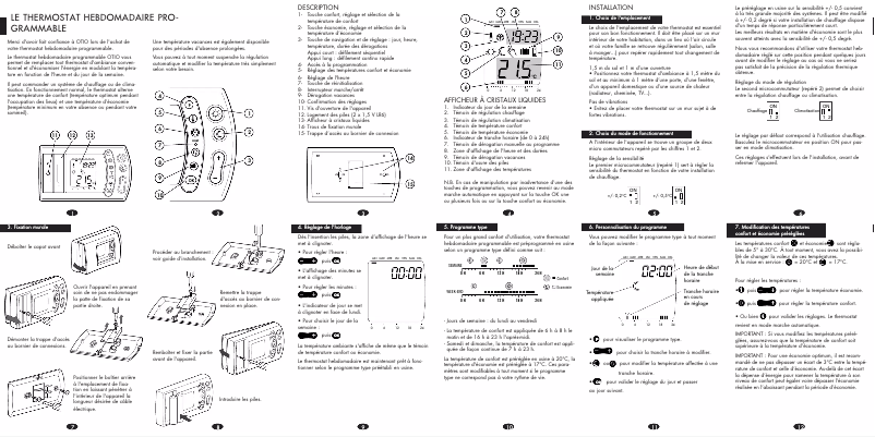 Page n°1 - Manuel utilisateur Otio 93242