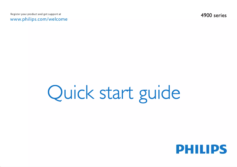 Image de la première page du manuel de l'appareil 4900 series 55PFL4908H