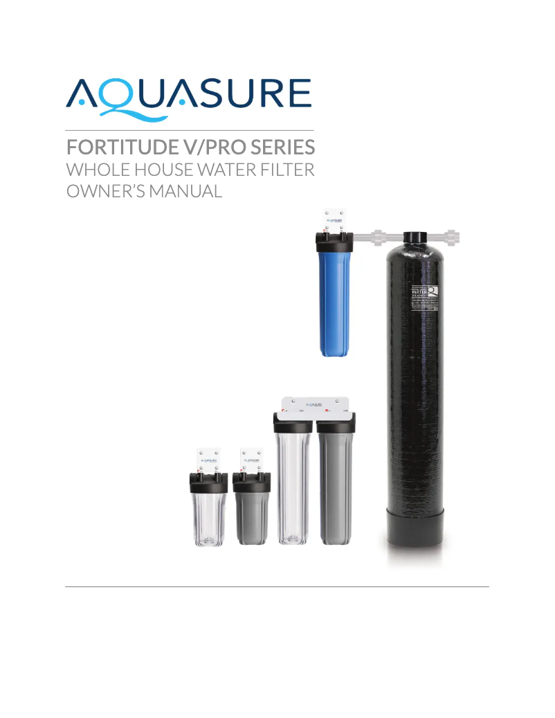 Page 1 de la notice Manuel utilisateur Aquasure AS-F220PSCB