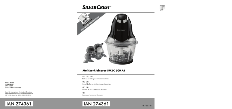 Page 1 de la notice Manuel utilisateur SilverCrest SMZC 500 A1