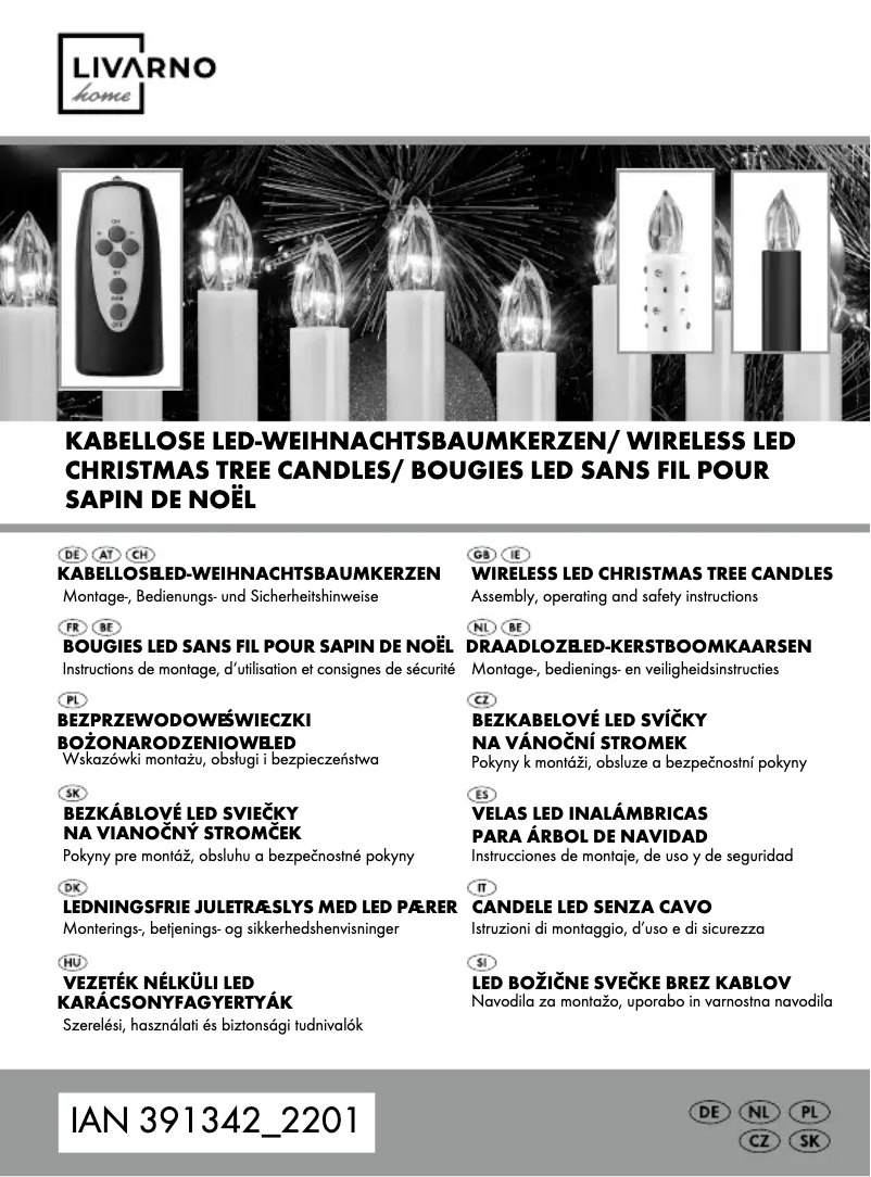 Page 1 de la notice Manuel utilisateur Livarno Lux 10619A