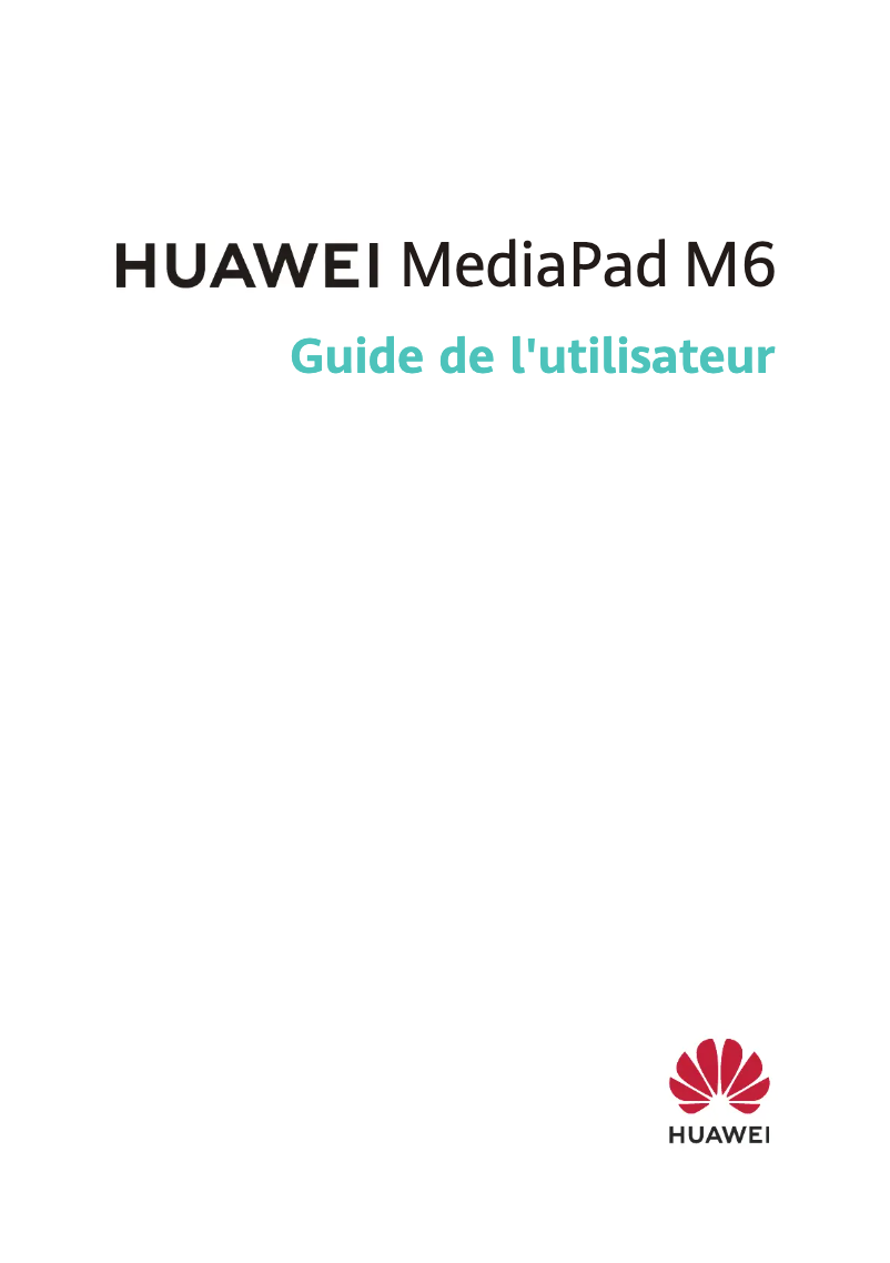 Image de la première page du manuel de l'appareil MediaPad M6