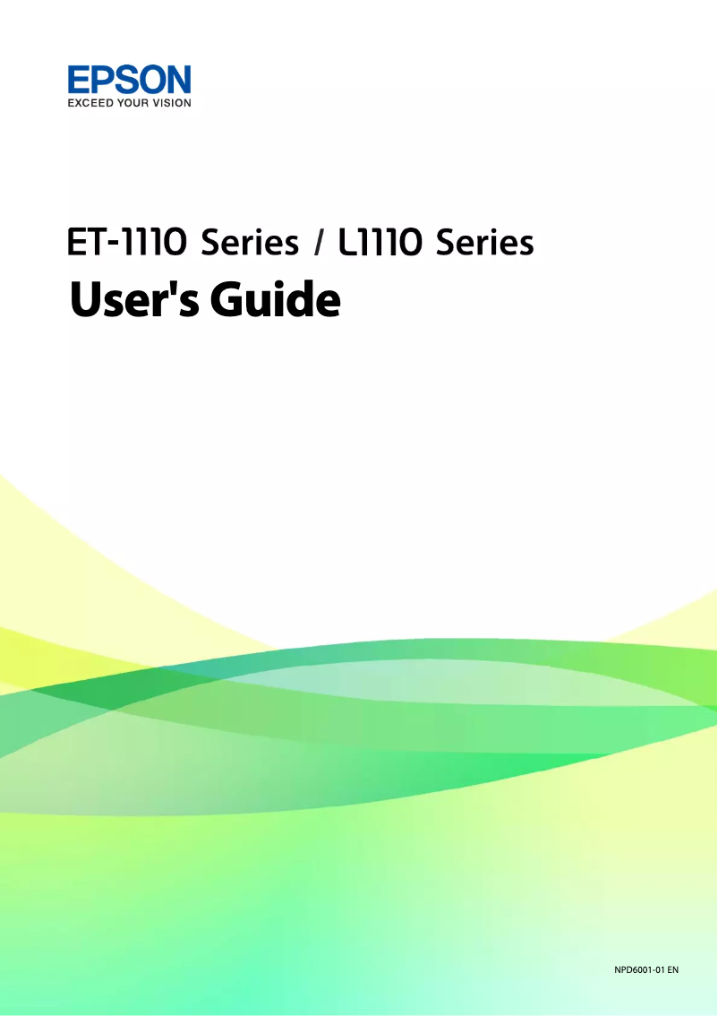 Página 1 del manual Manual de usuario Epson L1119