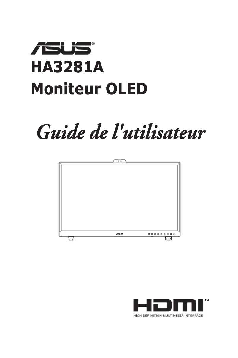 Image de la première page du manuel de l'appareil HA3281A
