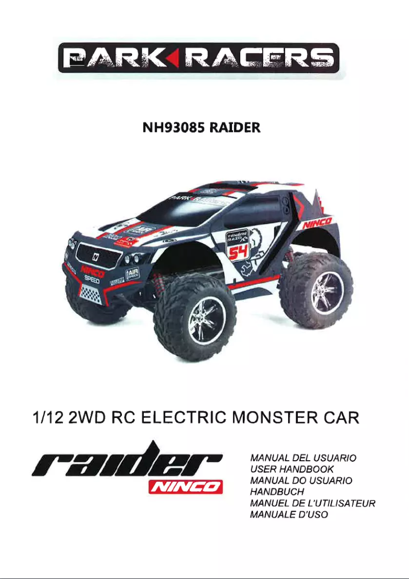Page 1 de la notice Manuel utilisateur NINCO Parkracer NNH93085