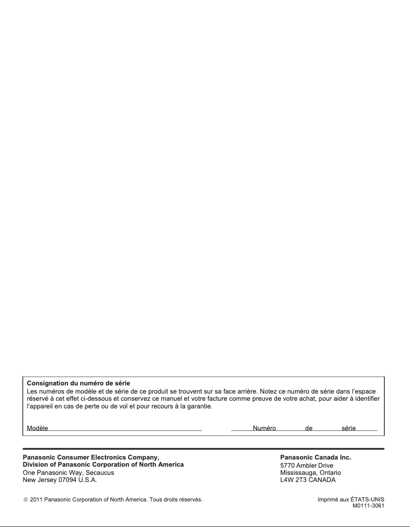 Page 1 de la notice Manuel utilisateur Panasonic Viera TC-P46ST30