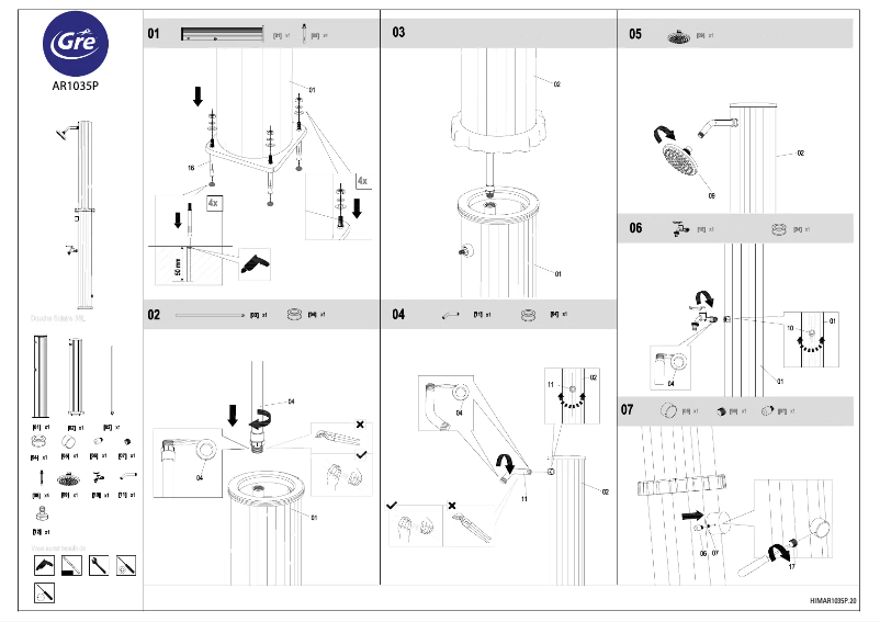 Image de la première page du manuel de l'appareil AR1035P