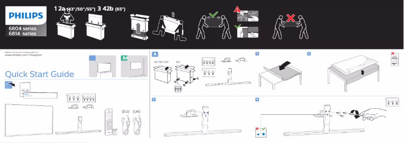 Imagen de la primera página del manual del dispositivo 50PUS6804