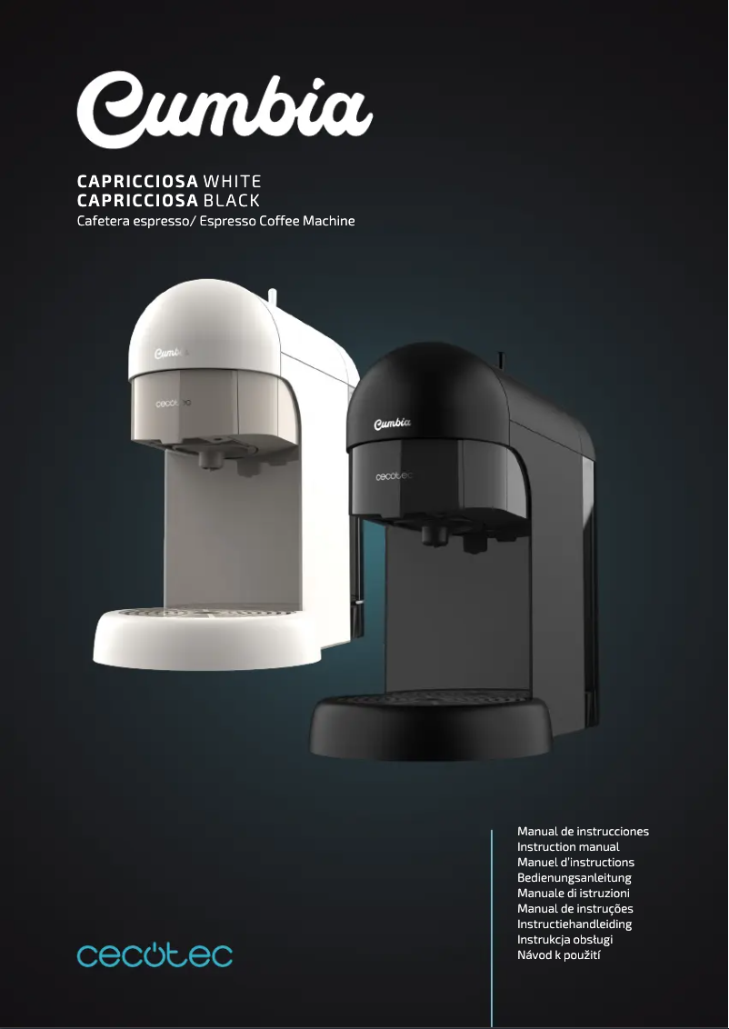 Page n°1 - Manuel utilisateur Cecotec Capricciosa White