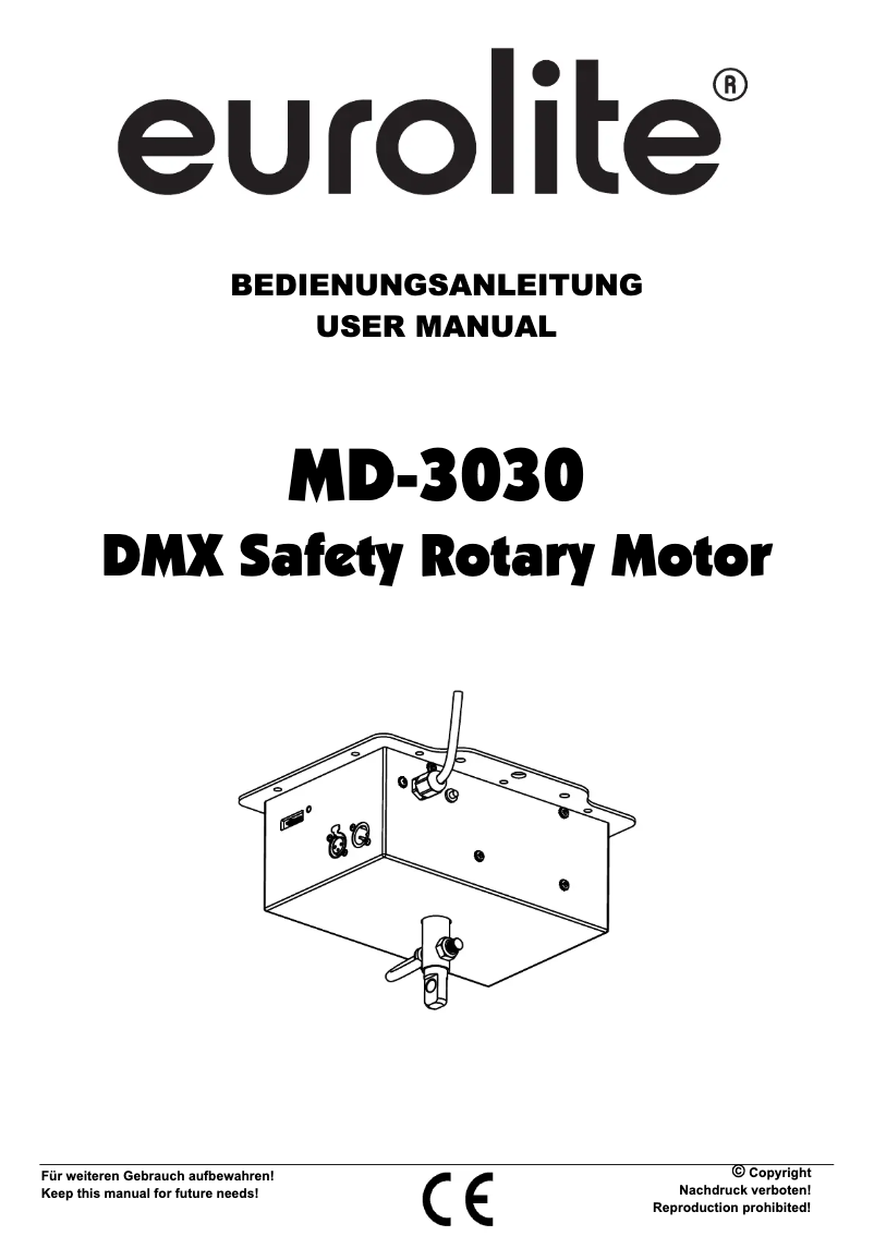 Page n°1 - Manuel utilisateur Eurolite MD-3030