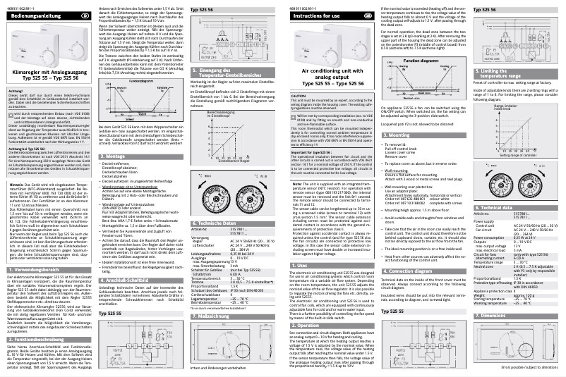 Página 1 del manual Manual de usuario Oventrop 525 56