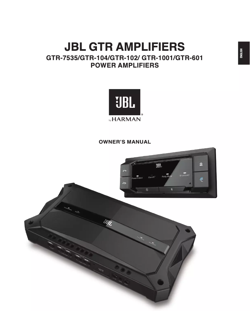 Image de la première page du manuel de l'appareil GTR-104