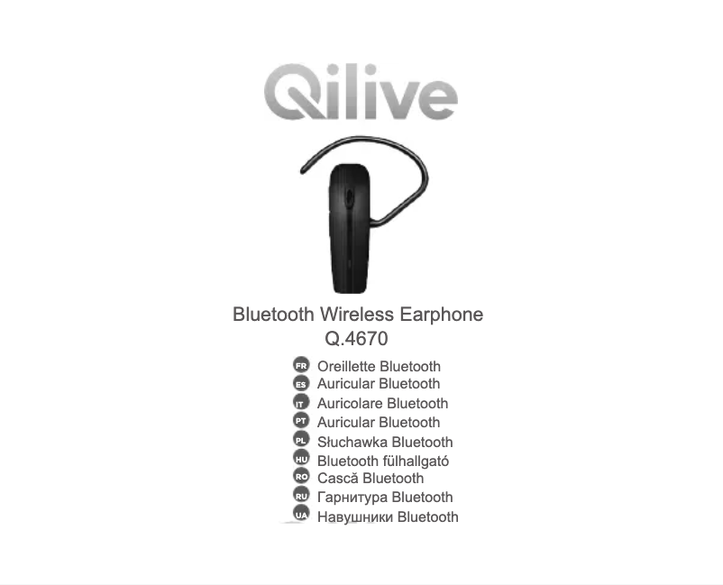 Page n°1 - Manuel utilisateur Qilive Q.4670
