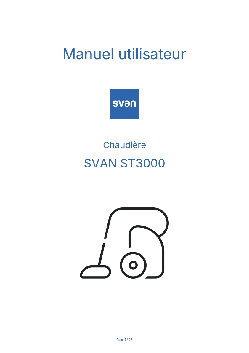 Image de la première page du manuel de l'appareil ST3000
