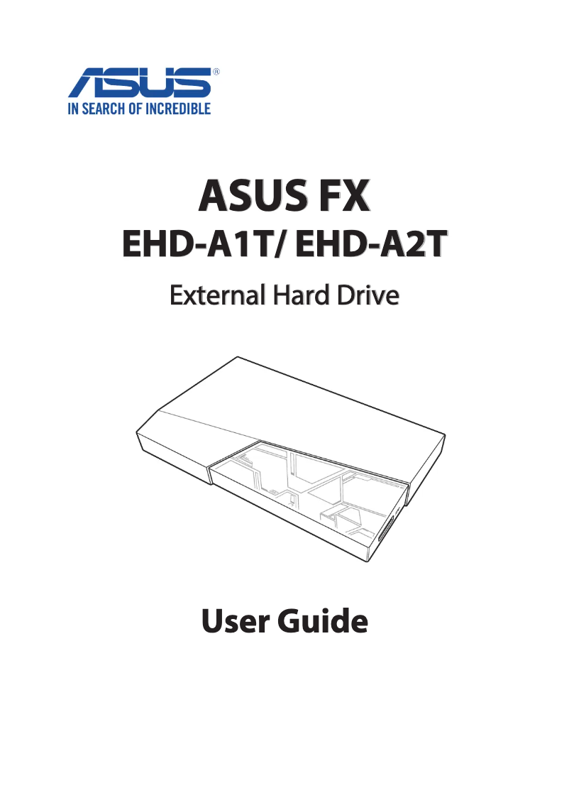 Page n°1 - Manuel utilisateur Asus FX Gaming EHD-A2T
